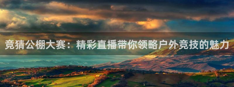 袋鼠直播体育：竞猜公棚大赛：精彩直播带你领略户外竞技的魅力